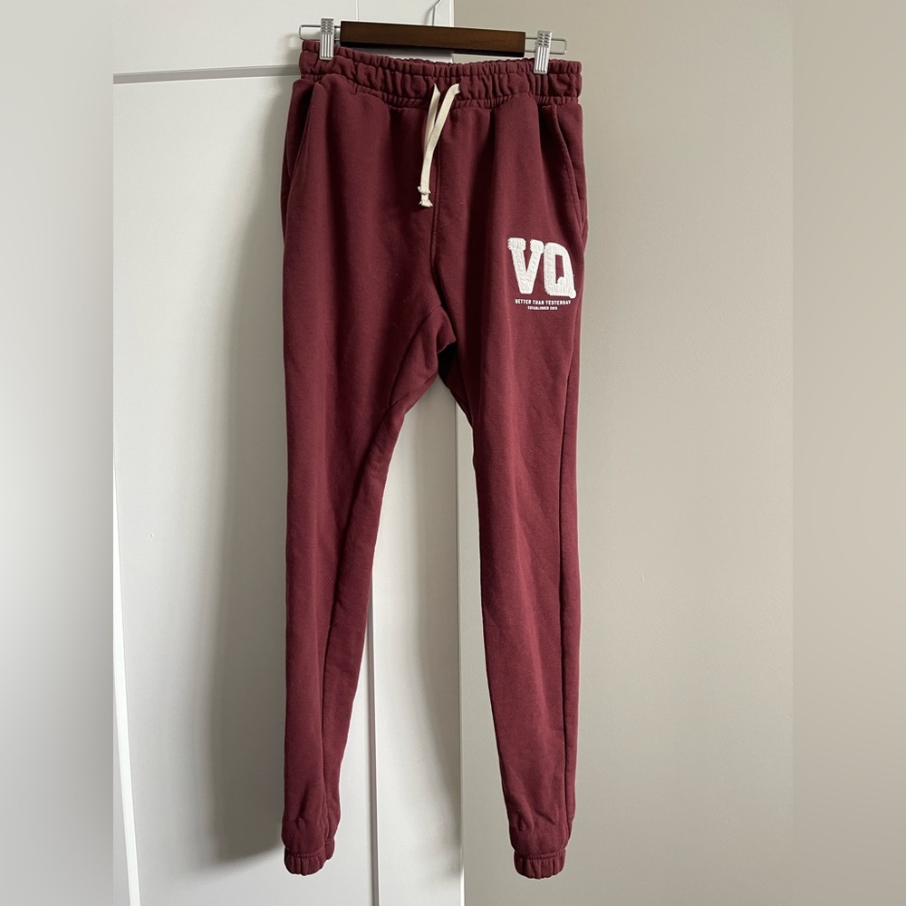 VANQUISH Men's Burgundy Joggers